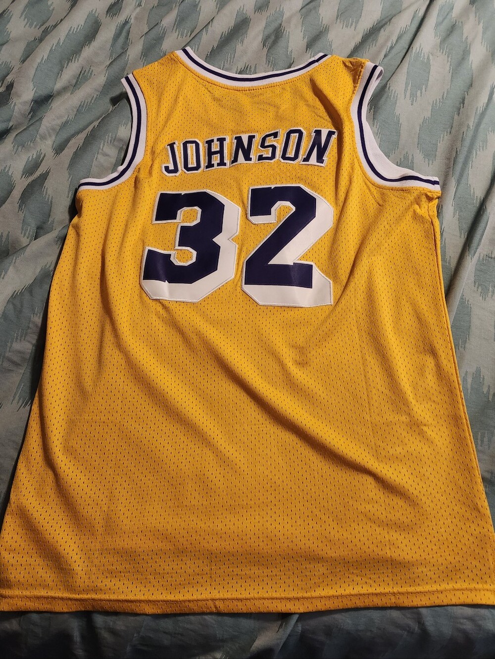 Los Angeles Lakers Magic Johnson #32 Adidas Hardwood Classics Jersey Men's L